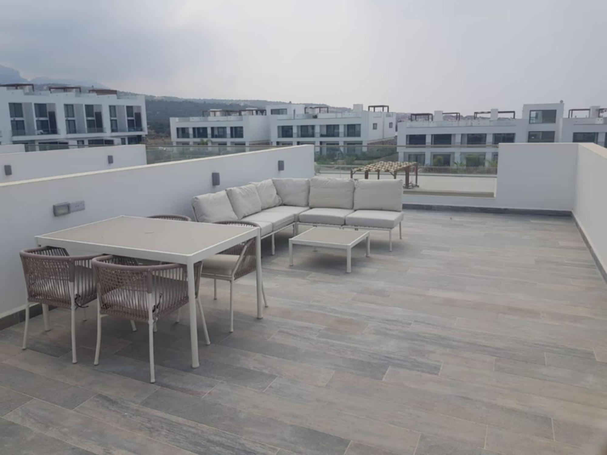 Beachfront Penthouse Studio Apartment, Eco Wellness Resort, Heated Pool Girne Dış mekan fotoğraf
